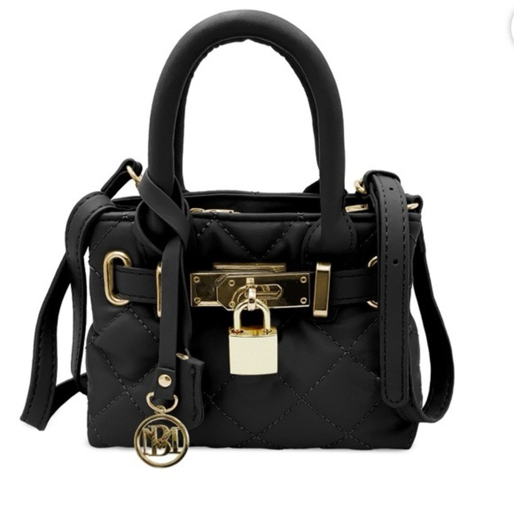 NWT Badgley Mischka Diamond Quilt Mini Tote